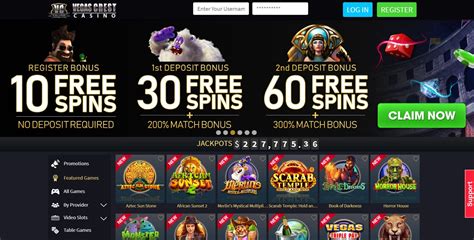 vegas crest casino 10 free spins